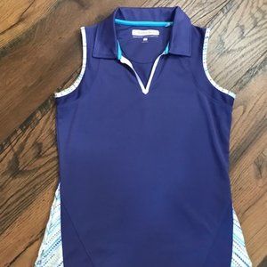 Pebble Beach Sleeveless Purple Golf Shirt